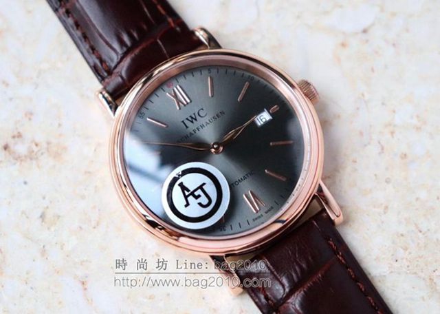 IWC手錶 萬國波濤菲諾商務簡約腕表 萬國經典款機械男表 萬國高端男士腕表  hds1620